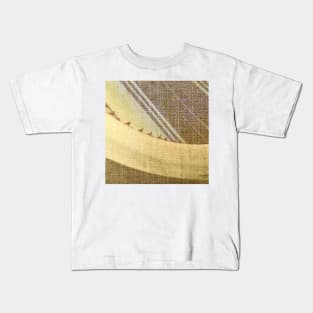 Agave Cactus on burlap cloth Kids T-Shirt